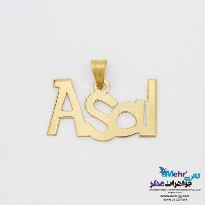 Gold Name Pendant - Asal Design-MN0191